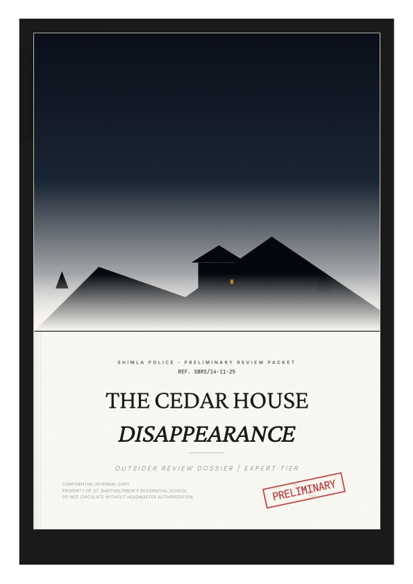 The Cedar House Disappearance